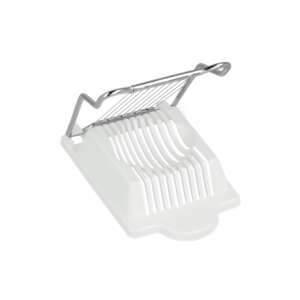 Metaltex egg slicer, white plastic egg slicer with stainless steel blades - Egg slicer