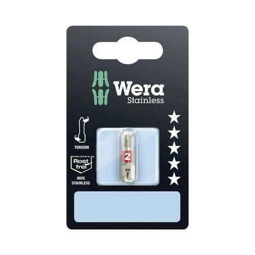 Wera 3851/1 Torzijski svrdlo od nehrđajućeg čelika PH 2 x 25 mm 81012512