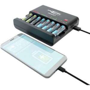 Ansmann Powerline 8 akkutöltő AA és AAA elemekhez, USB töltőaljzattal - Ansmann
