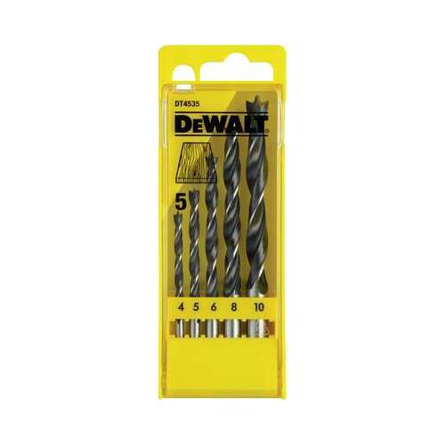 Sada 5 vrtákov do dreva Dewalt DT4535-QZ, 4, 5, 6, 8, 10 mm