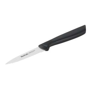 Tefal Colorfood 8cm serrated knife, black handle, stainless steel blade - Tefal Kitchen Knife