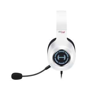 Edifier HECATE G2 II 7.1 RGB white gaming headset, front view - Edifier