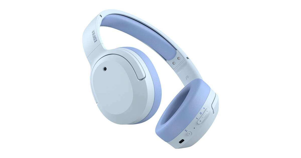 Edifier W820NB Plus ANC wireless Bluetooth light blue headphones 