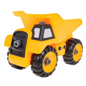 Yellow toy dump truck, take apart toy, construction vehicle, kids toy, screw together - Ramiz