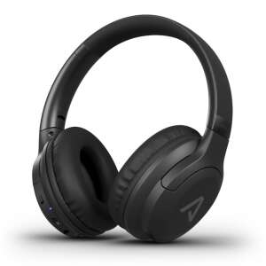 LAMAX Base2 wireless headphones, black, angled view - Electronic