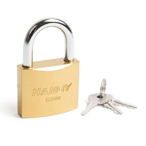 Handy 60 mm sárgaréz lakat 3 kulccsal