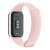 Hátulnézet a Xiaomi Smart Band 8 Active fitneszkövetőről rózsaszínben