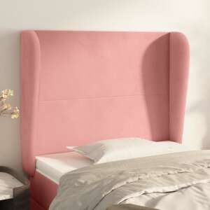 vidaXL pink velvet headboard with wings, 93x23x118/128 cm - VidaXL Headboard