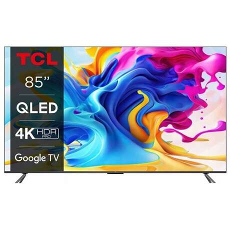 Tcl 85c643 4k uhd smart qled televízió, 215 cm, google tv