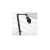 Boya BY-BA30 microphone stand with microphone attached, black, for desktop mounting