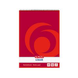 Herlitz x.book A5 Notebook, 50 sheets, red cover - Notepad
