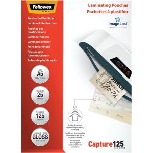 Fellowes A5 125 mikronos lamináló fólia, 25 darabos csomagolás - Fellowes