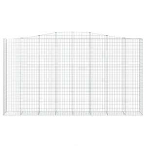 vidaXL galvanized steel gabion basket, empty, garden fence, decorative, soundproof - Fence element