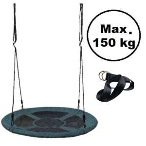 SmileSPORT by Pepita acélvázas Fészekhinta fára rögzíthető hevederrel 100cm #ciánkék