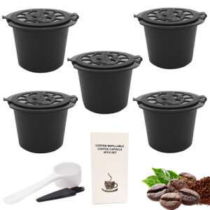 5 capsule de cafea reîncărcabile pentru aparatele de cafea Nespresso 81286430 Cafea & Cacao