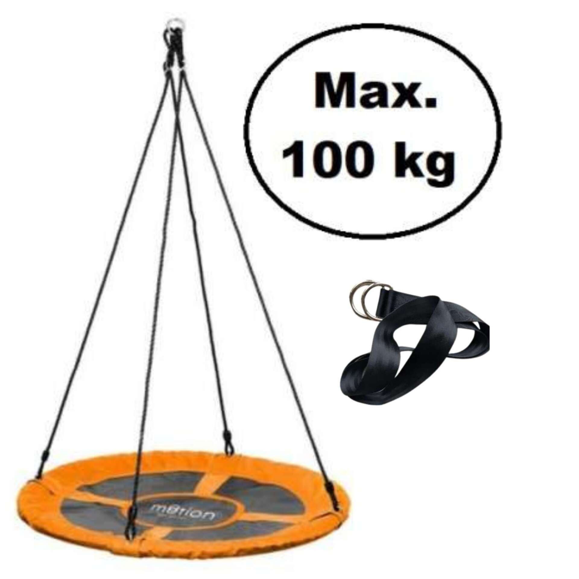 Jumi Enjoy Fészekhinta fára rögzíthető hevederrel 100cm #narancssárga