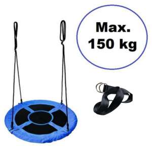 Zolta Swing fémvázas Fészekhinta fára rögzíthető hevederrel 100cm #kék