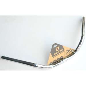 Zoom 600/70mm kormány, krómozott acél, fekete KALIN logó - Zoom