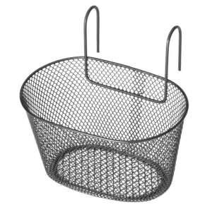 Fekete fém kerékpár kosár kampókkal, BikeTrade - BikeTrade