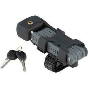 ABUS Bordo 6055/85 Lite hajtogatható lakat SH tartóval, fekete, kulcsokkal - Kerékpár zár