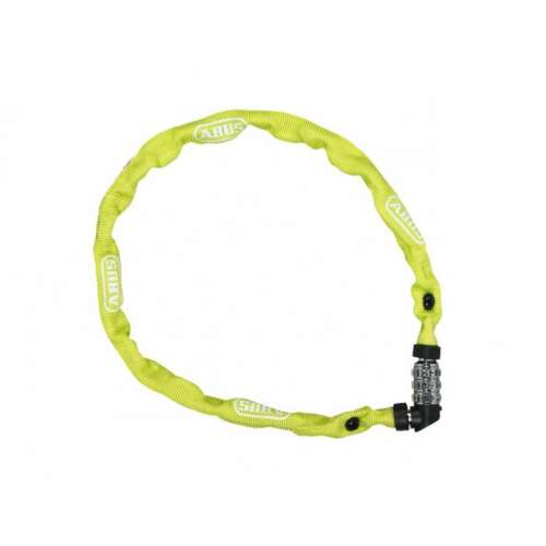 ABUS 1200 Web lime zöld kombinációs kerékpár lánczár, 110cm