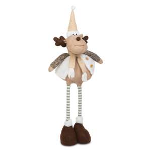 Karácsonyi rénszarvas dekoráció teleszkópos lábakkal, 50-60 cm - Bewello