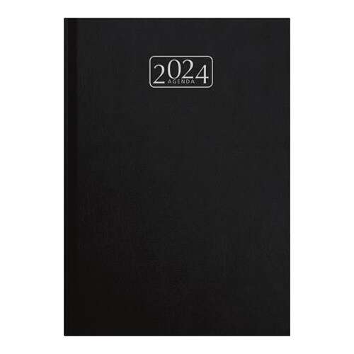 VICTORIA OFFICE Chrono A5 fekete napi beosztású tervező Naptár (2024