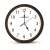 Esperanza Los Angeles wall clock, 30cm, white with black numbers and hands