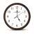 Esperanza Los Angeles wall clock, 30cm, white with black numbers and hands