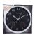 Esperanza Lyon wall clock in packaging, black face with thermometer and hygrometer