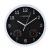 Esperanza Lyon black wall clock with thermometer and hygrometer