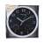 Esperanza Lyon black wall clock with thermometer and hygrometer in packaging