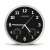Esperanza Lyon black wall clock with thermometer and hygrometer
