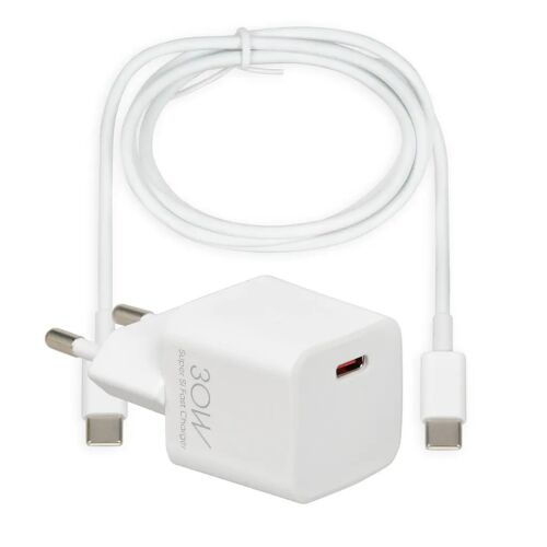 iBOX 30W USB-C Schnellladegerät mit USB-C Kabel