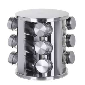 Maestro MR-1725 rozsdamentes acél fűszertartó 12 üvegedénnyel - Maestro