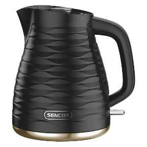 Sencor SWK 7501BK elektromos vízforraló, fekete színben, arany díszítéssel - Sencor