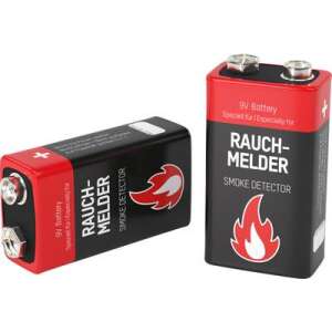 Ansmann Rauchmelderbatterie 9V-os elem Alkáli mangán 9 V 2 db 81430722 
