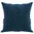Kék bársony díszpárna, 40x40 cm