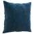 Kék bársony díszpárna, 40x40 cm