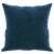 Kék bársony díszpárna, 40x40 cm