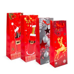 Italos Christmas wine gift bag set - Art & Craft