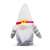Gnom scandinav de Crăciun alb, 10 x 9 x 15 cm