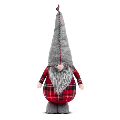 Gnome scandinav, decoratiune de Crăciun, roșu și gri, 60 cm înălțime