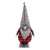 Gnome scandinav, decoratiune de Crăciun, roșu și gri, 60 cm înălțime