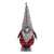 Gnome scandinav, decoratiune de Crăciun, roșu și gri, 60 cm înălțime