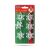 Hópehely Acrylic Snowflake Christmas Tree Ornaments, 6 pcs