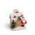 LED Christmas house with Santa figure, 8 x 6 x 8.5 cm