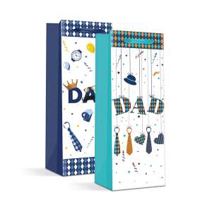 Blue and turquoise gift bag with 'DAD' design for Father's Day - Art & Craft