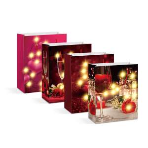 Set of 4 LED gift bags with romantic designs, perfect for Valentine's Day - Art & Craft