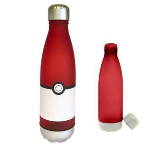 Červená fľaša na vodu Pokémon s dizajnom Poké Ball, 650 ml - Preprava jedla a nápojov